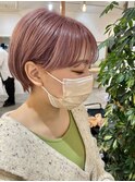 ショート☆ピンクベージュ