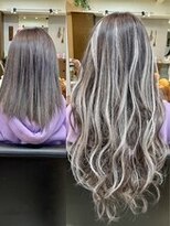 ディア(.eer)&nbsp;シールエクステハイライト★グレーアッシュ×ホワイト/心斎橋