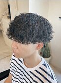 波巻きパーマ