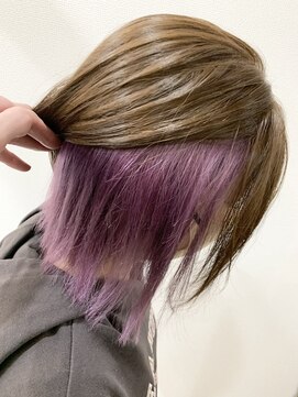 ヘア ライフ セリス(hair life Celis) インナーピンクパープル