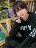 黒髪で好感度UP斜めバングマッシュヘアm2戸頭220代30代40代