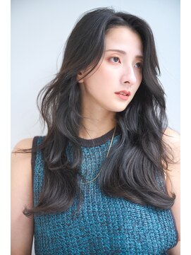 フルールバイリトル 新宿(FLEUR by little) 艶髪ウェーブブルーブラックロング