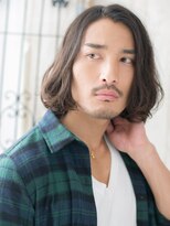 モッズヘア メン 上尾東口店(mod's hair men)&nbsp;グレージュカラーのワイルドランダムゆる巻きロングU上尾