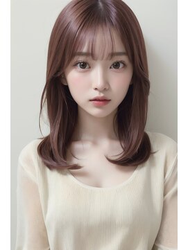 コア 梅田茶屋町店(Core) ブリーチなし　ピンクブラウン