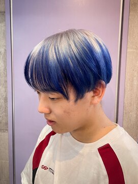 インク 渋谷(INK.) ホワイト×ブルー デザインカラー