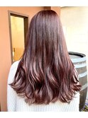 チェリーレッド/韓国/ピンクカラー/ダブルカラー/ブリーチなし//