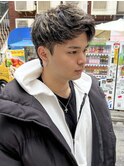 ジェットモヒカン/金メッシュ/短髪/ショート