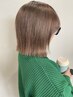 カット＋髪質改善カラー＋超音波トリートメント2時間半ミディアム税込18000