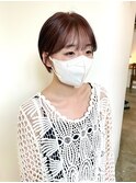 ショートヘア 暖色カラー 担当渡辺聖