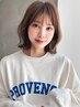 【平日限定】白髪染めリタッチ+カット＋トリートメント ￥6900