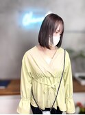 ナチュラルストレートボブ