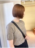 [loje] オレンジベージュ/ミニボブ/ワンレン