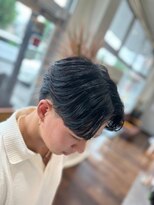 ヘアーワークス ボナ(HAIR WORKS bona.)&nbsp;王道毛流れワンカールセンターパート ビジネス/面接/就活