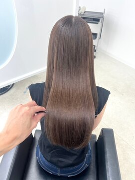ジーナ 札幌(Zina) 髪質改善＊シアーベージュ＊うる艶ストレート＊美髪