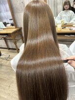 シェノン 近鉄奈良店(CHAINON)&nbsp;Wケアカラー×キャラメルベージュ