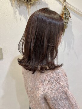 ルヴェール 本店(LeVert) ナチュラルレイヤー × ピンクグレージュ