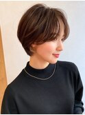絶壁解消!!ひし形ショート×前髪なし　 20代30代40代50代