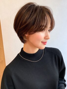 ノラ ギンザ(NORA GINZA) 絶壁解消!!ひし形ショート×前髪なし　 20代30代40代50代