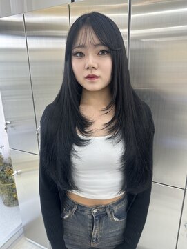 ユイマァル 岡山店(YUIMARL) 【韓国】ブルーブラック×韓国風レイヤー