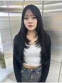 【韓国】ブルーブラック×韓国風レイヤー