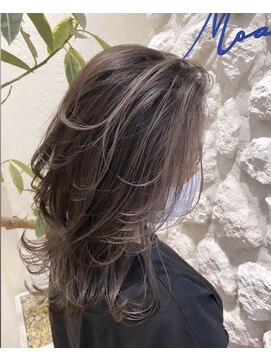ヘアサロン エフ 渋谷(F) #ハイライトカラー　#アッシュベージュ　#ホワイトブロンド