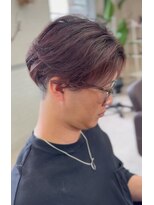 ファースト 秦野店(First)&nbsp;ワインレッド×被せ刈り上げ　秦野