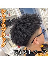 ルースト 心斎橋店(ROOST)&nbsp;短髪/ツイストパーマ/ブラック