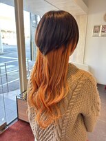 ニューヨークニューヨーク 桂店(NYNY)&nbsp;ダブルカラー個性派派手髪くらげカットオレンジ