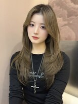 ロンドガーネット 池袋(Lond garnet)&nbsp;オリーブグレー/レイヤーカット/黒髪/マロンベージュ/池袋