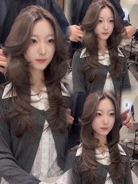 シュガー(Sugar) レイヤーカット/ワンホンヘア/韓国ヘア/顔まわり/大阪/梅田