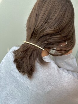 レイ(Lei)の写真/肌に溶け込む透明感カラーで洗練された印象へ。丁寧なカウンセリングで大人女性の魅力を引き出します♪