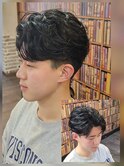 毛流れニュアンスパーマ