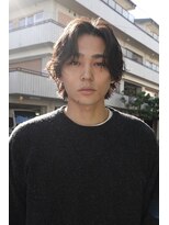 フィルムス 大阪本町(FILMS) フェザーパーマ/センターパート/ツーブロック/シャドウパーマ