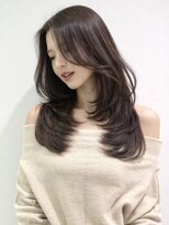 オーロ 塚口店(ORO)&nbsp;小顔韓国くびれレイヤー×艶ブラウン