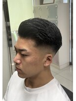 バーバーショップグランツ(Bar ber Shop GRAnt'z)&nbsp;サイドパート　スキンフェードスタイル