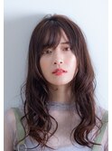 【UNIX港北】大人きれいウェーブロング#シースルーバング