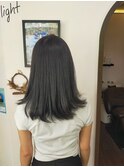 ハッシュカット+透明感プレミアカラー