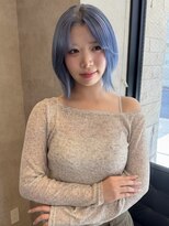 リエンス(RIENS)&nbsp;【RIENS】ラベンダーブルー×レイヤーボブ