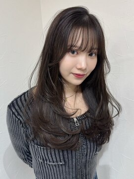 アンドカオマワリカットファム(Fann.) 髪質改善 レイヤーカット 韓国風 神戸三宮元町 艶髪 顔周り 前髪