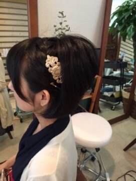 ロカット サロン(Roquat Salon) ボブアレンジヘアセット【ヘアセット　立川/立川南　浴衣】