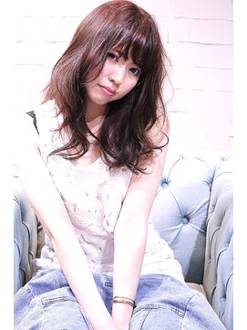 ホラン(HoLan) HoLan☆S/Astyle☆波ウエーブxピンクベージュxLoveハニーヘア