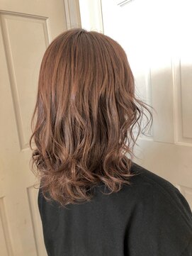 ロンドアベニール 北千住(Lond avenir) ふんわりミディアム☆ アプリコットブラウン 西田大樹