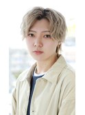 メンズライク　センターパート×ツイストスパイラル
