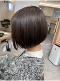 前下がりツヤボブ　髪質改善