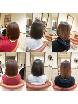 ネオリーブチノ 登戸店(Neolive cino) 酸性ストレート(酸性縮毛矯正) ショート ボブ