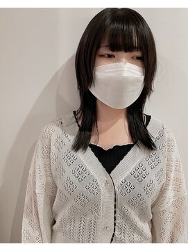 ツイギー 宮西店(TWiGGY) 黒髪×ストレートウルフ