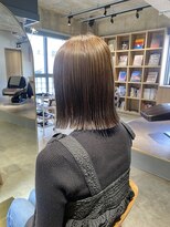 リブロ(liblo)&nbsp;【肩上ラインボブ×オリーブベージュ】