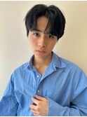 メンズ韓国ヘアー　センターパート/10代20代30代