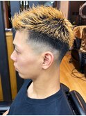 10代20代30代メンズカラーフェードカットツーブロック刈り上げ