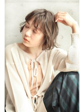 アンド(AND) タッセルボブ プードルパーマ シースルーバング 代官山 中目黒